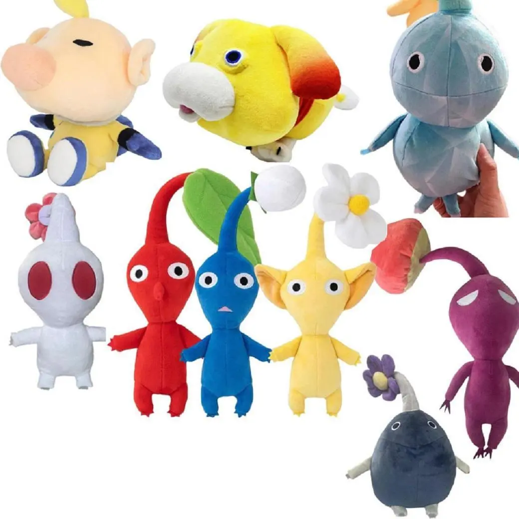 HOT Ice Pikmins Stuffed Animals Rock Pikmins Plush Blue Pikmins Plushies Pikmins 4 Plush Dog Doll Toy Plant