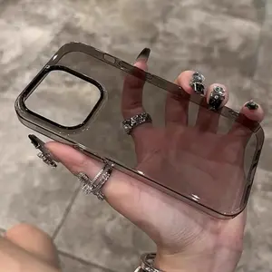 Ultra-Thin Transparent HD PC Case For iPhone 17 16 15 14 13 12 11 Pro Max Plus Crystal Clear Hard Plastic Armor Shockproof Cover