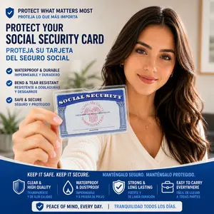 New Medicare Card Holder Protector Sleeves, Social Security Card Protector, Clear PVC Water Resistant Plastic Sleeves for New Medicare/Social Security/Business/ID/Credit Cards, CHRISTMAS GIFTS