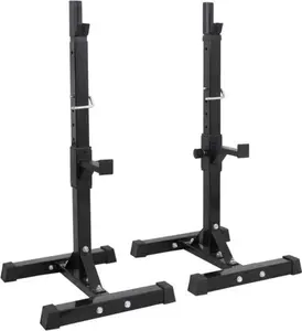 Answer E 2PCS Squat Rack Adjustable 40"-66" Dumbbell Barbell Rack Bench Stand Max 550Lbs