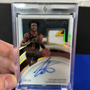 Collin Sexton — 2021-22 Panini Immaculate Auto Patch /10