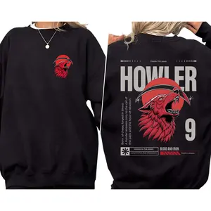 Howler 2 Sides Sweatshirt – Red Rising Merch Gift for Sci-Fi Fans, Booktok Graphic Unisex Sweater, Classic Cotton