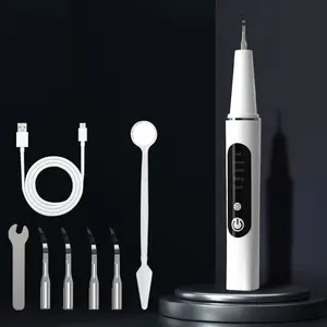 Ultrasonic Tooth Cleaner Set, Plaque Tartar Remover, Home & Camping Use, Modern Oral Hygiene Solution