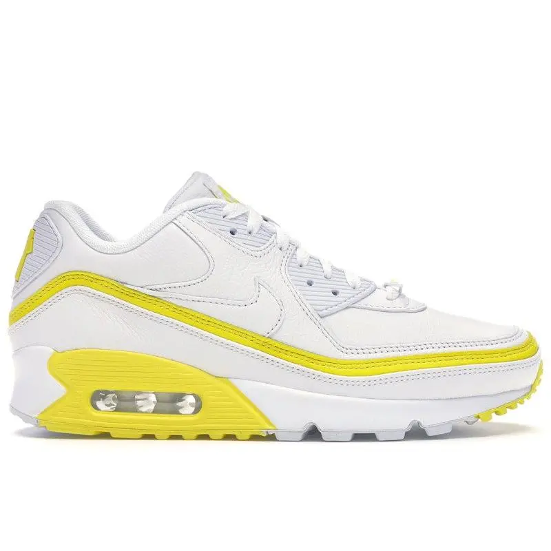 Nike Men's Air Max 90 Undefeated White Optic Yellow Running Shoes, from StockX
