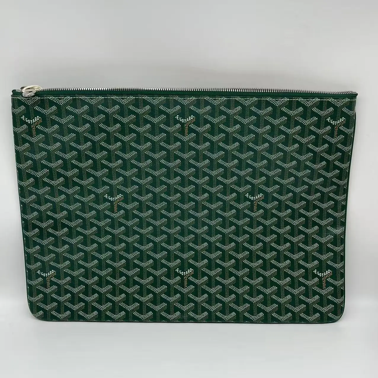 Pre-owned Goyard Senat Green Pouch
