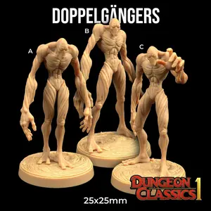 Doppelganger Dungeon Classic Monsters | The Dragon Trappers Lodge | 32mm Scale | Miniature TTRPG Mini DnD Dungeons Dragons Wargame