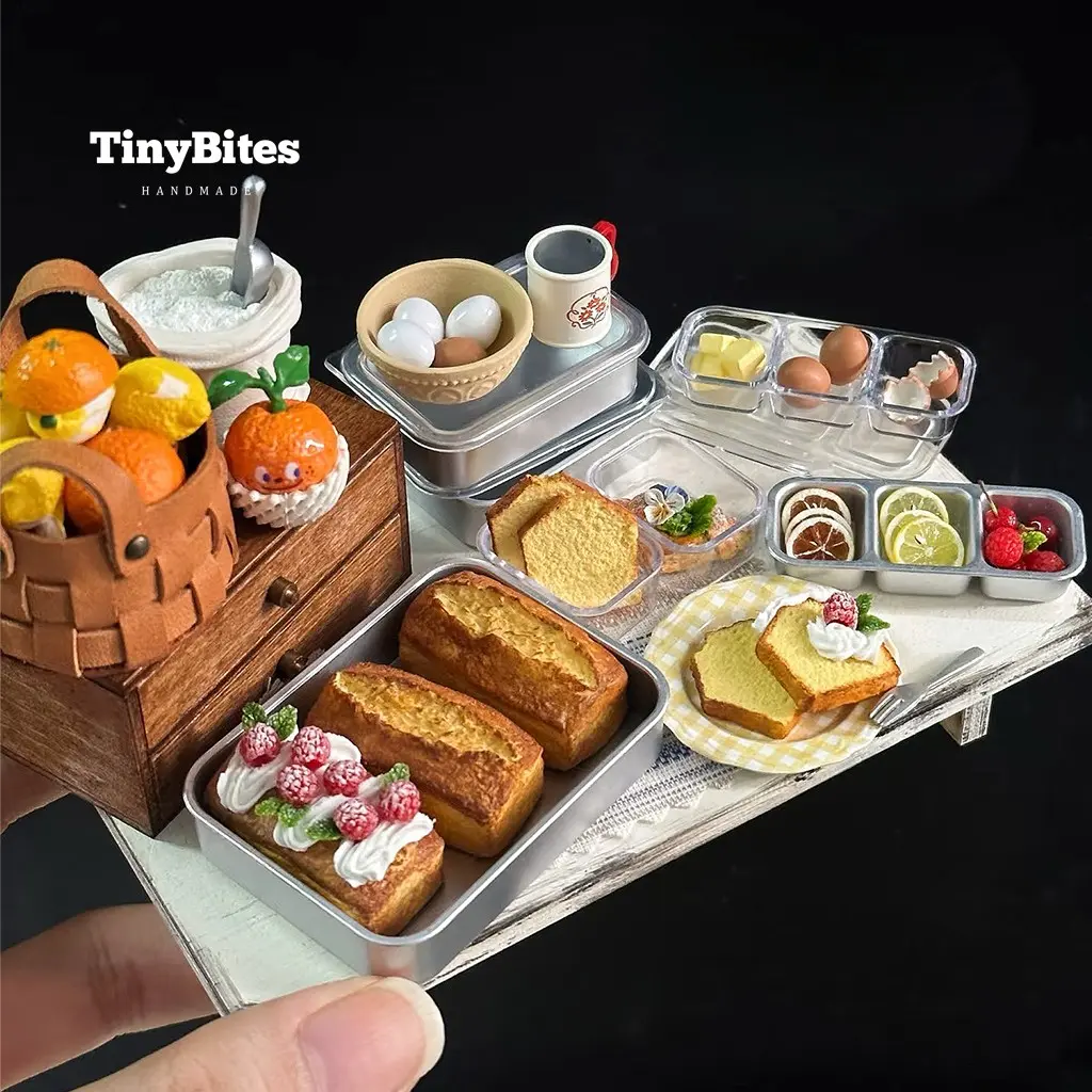 8pcs Miniature Storage Box & Jar Set, Dollhouse Miniature Kitchen Scene Accessories, Doll Accessories Gift, Doll House Accessory