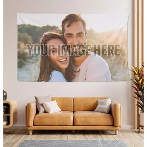 Personalized Custom Tapestry - Made in USA - Upload Your Own Image for a Unique Wall Hanging Backdrop, Perfect for Home & Living Room Decor, Bedroom Wall Art. Multiple sizes are available for selection.