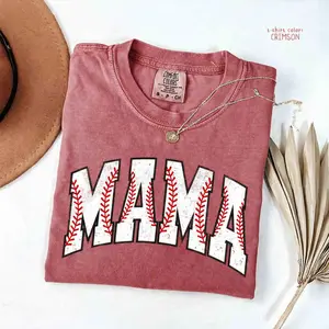 Comfort Colors Baseball Mama Shirt, Baseball Game Day Shirt, Raising Ballers T-shirt, Baseball Season Mom Shirt, Retro Baseball Mom Shirt