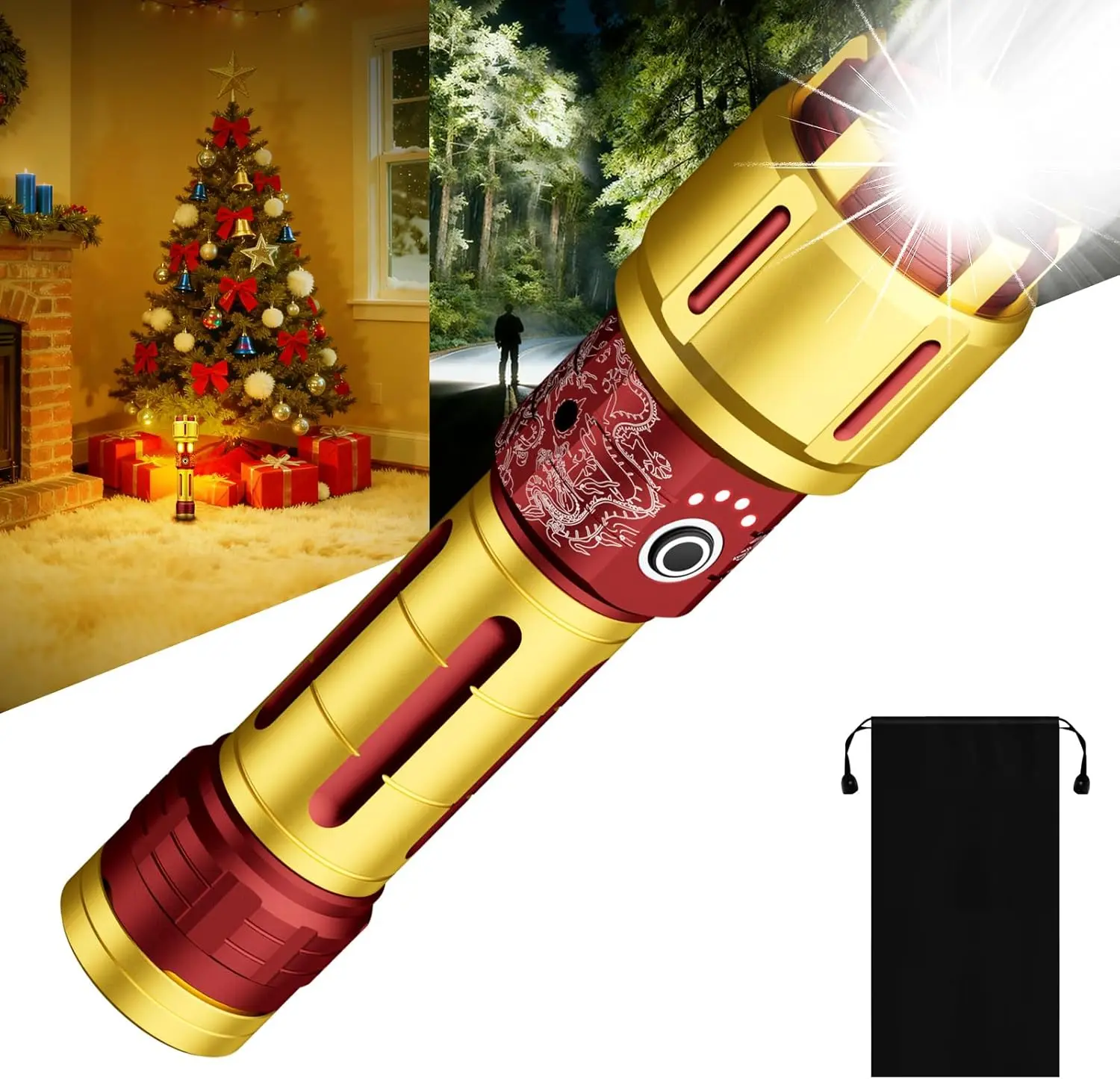 SKYFIRE 2503 Cordless Emergency LED Flashlight Torch Light - 754 Lumens, Rechargeable Lithium Battery, Adjustable Ambient Lamp, USB Port, Emergency SOS, Water Resistant, Ideal for Camping & Home Use (Batteries Included)
