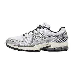 New Balance NB 860 V2 Retro Millennium Low-Top Running Shoes with Mesh Cushioning for Men and Women in Silver-Gray Trending Shoes, House White Official Shoes to Get / Maison Mihara