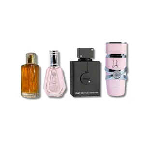 Armaf CDN Intense EDT 3.6FL.OZ Lattafa Yara EDP 3.4FL.OZ, ,Al Rehab Choco Musk EDP 1.7FL.OZ & Al Zafaaran Yara EDP 1.7FL.OZ for Men & Women