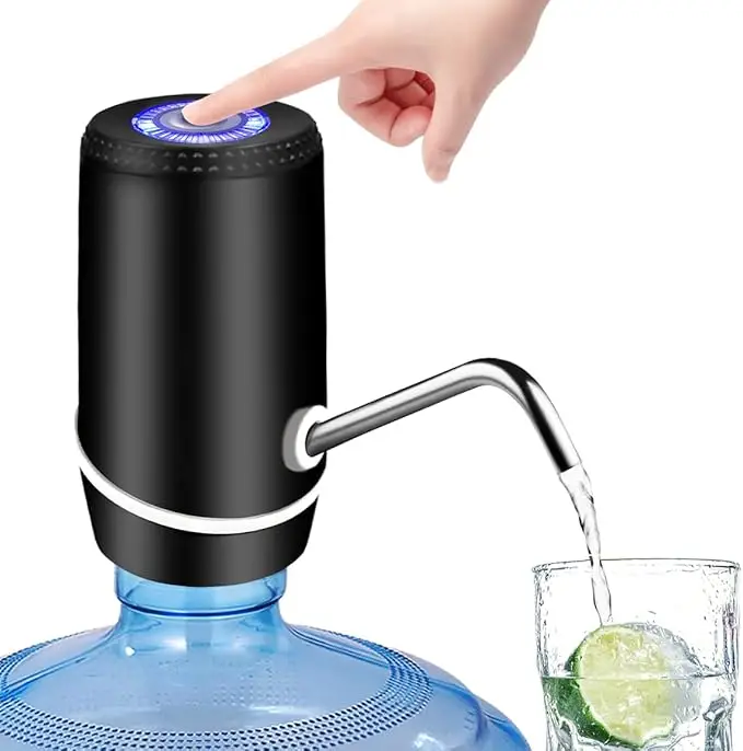 Electric Water Bottle Pump with Switch and USB Charging, Portable Automatic Water Dispenser Pump, 5 Gallon Water Dispenser