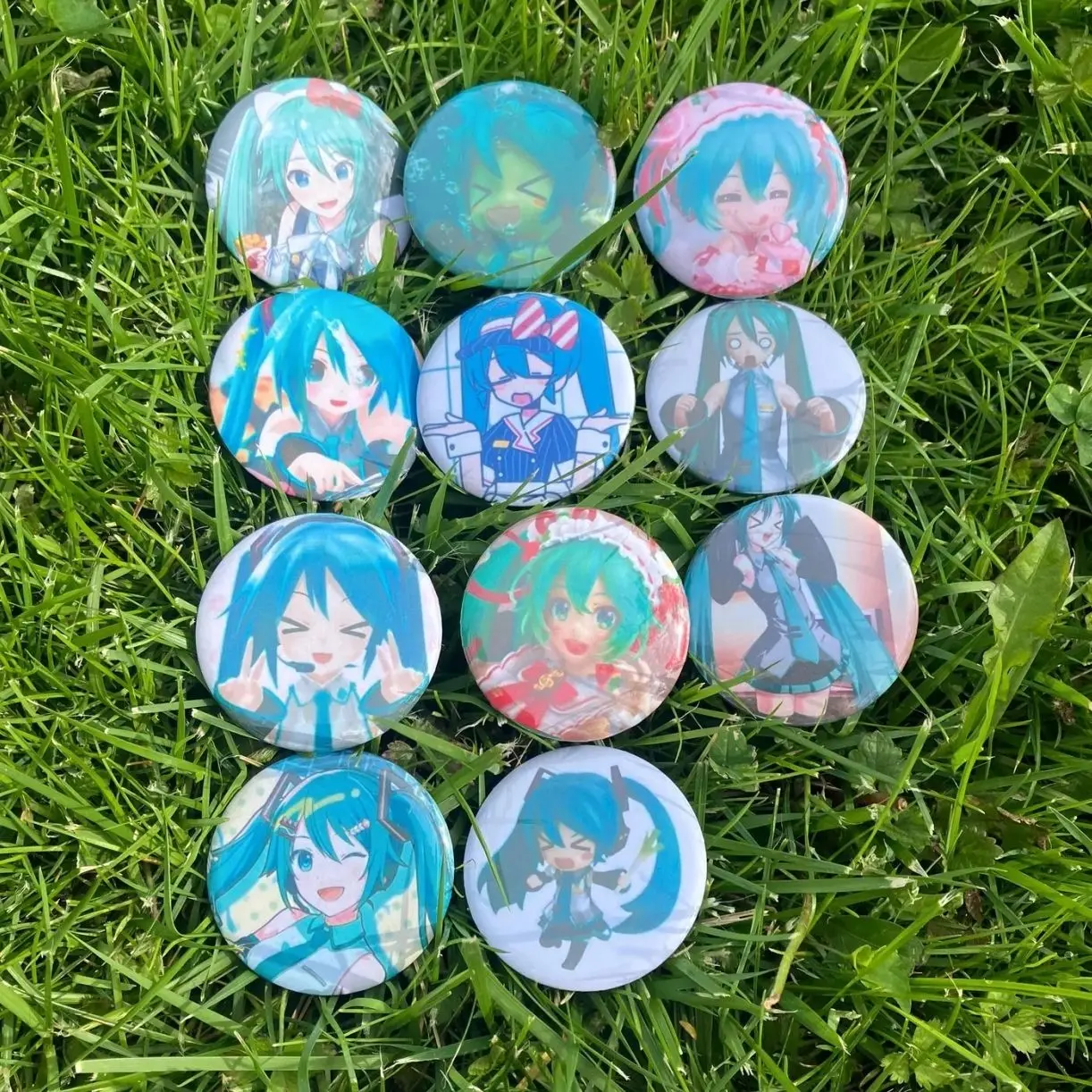 9 Ops Hatsune Miku Mystery Blue Tone Cutest Pin Buttons