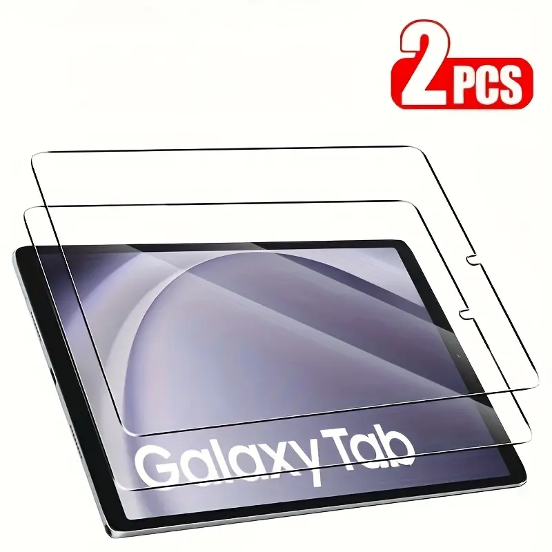 2-Pack Ultra HD Tempered Glass Film Screen Protectors for Samsung Galaxy Tab A9 & A9+, Durable, Anti-Fingerprint, Heat-Resistant, Smooth Surface, High Hardness Protection