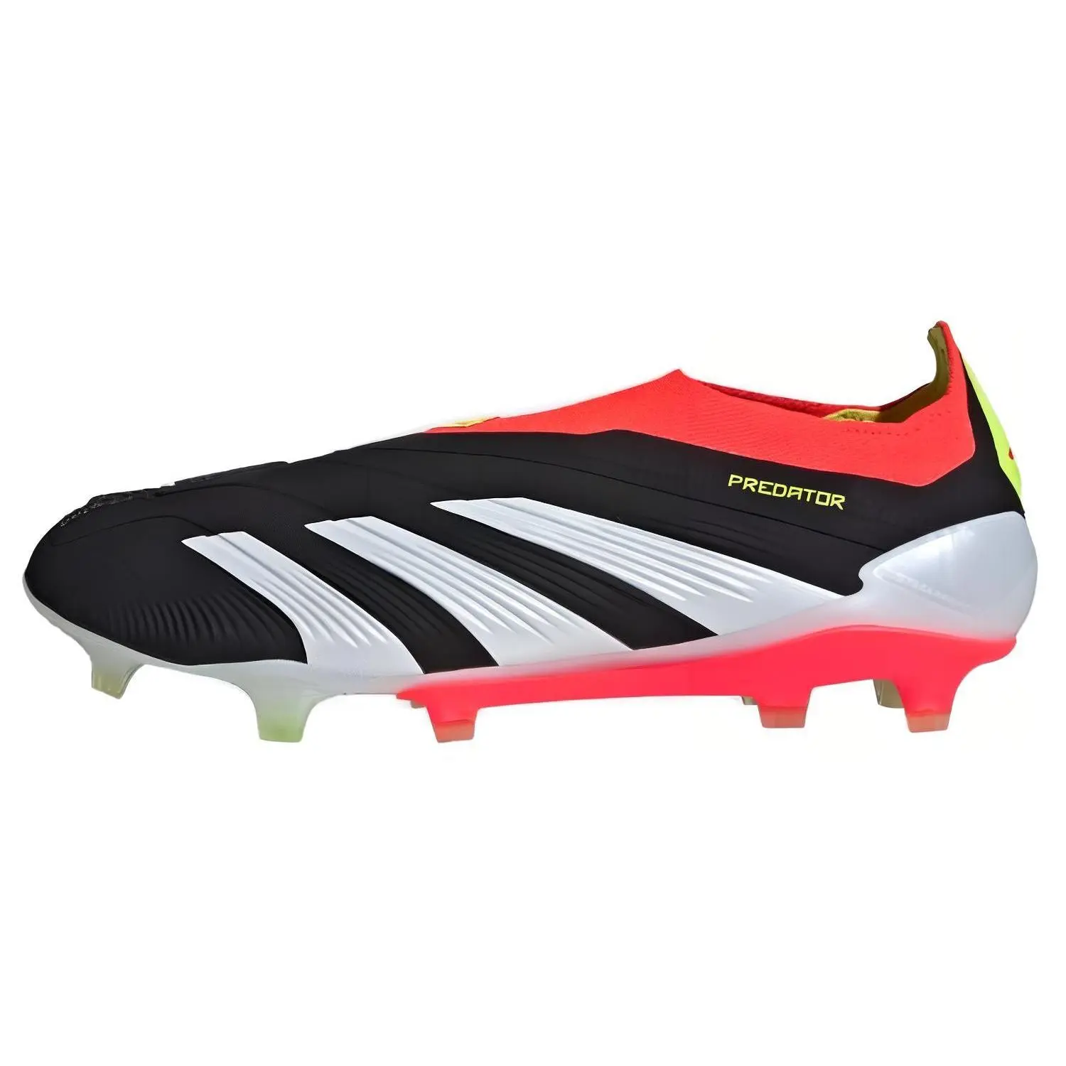 Adidas Predator Elite Laceless FG Solar Energy Pack Comfort Soccer Cleats Men's Core Black Cloud White Red IE1805