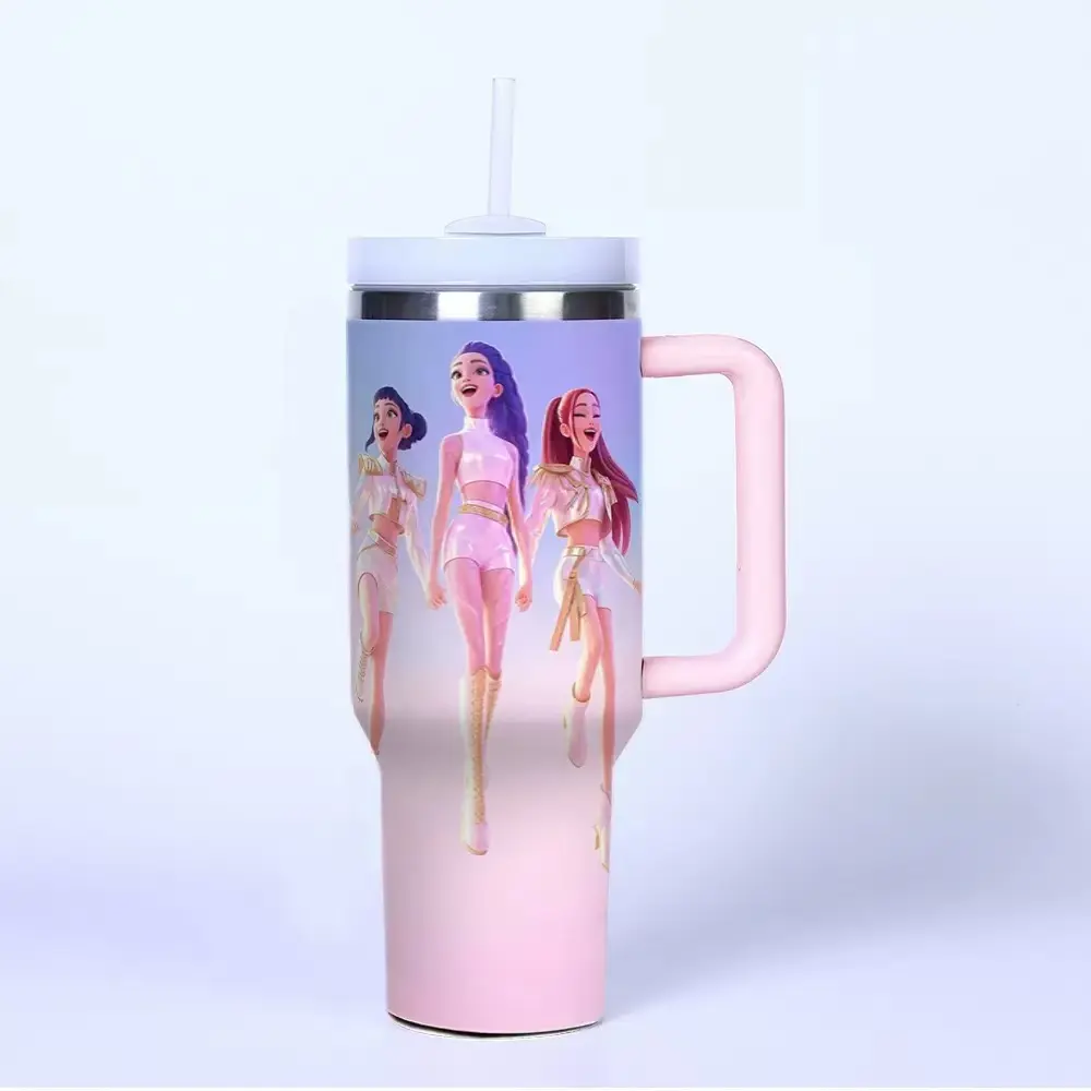 New K-Pop Girl Group "Huntrix" 40oz Tumbler (Rumi, Mira, Zoey)