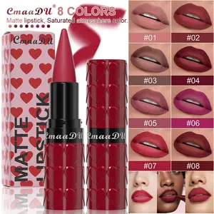 Cmaadu Matte Moisturizing Lipstick, Long-Lasting Velvet Texture, Natural Color, Smooth & Skin-Friendly, Perfect for Daily Use & Parties