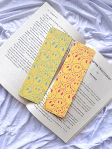 Happy Face Bookmark Set | Matte Finish | Aesthetic Bookmark Accessories | Gifts for Readers | Cute Bookmark | Retro Bookmark