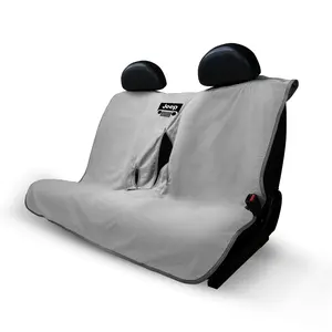 Seat Armour 100% Cotton Grey Terry Velour, Jeep Grille Full Back Seat Towel - Universal Fit Soft Machine Washable - Easy Install, Multipurpose Towel2Go Seat Cover Towel