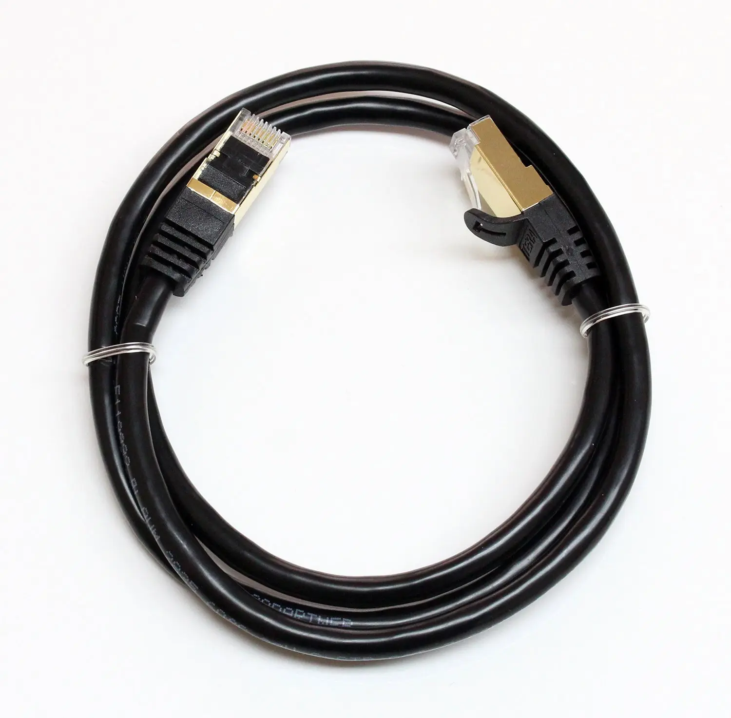 Cat7 Ethernet LAN Network Patch Cable Cord 3ft High Speed Modem Router Black ethernet cable