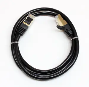 Cat7 Ethernet LAN Network Patch Cable Cord 3ft High Speed Modem Router Black ethernet cable