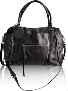 Women's Large Tote Bag Punk Style Tote Bag Fall Purse with Zipper Women PU Leather Hobo Handbags with Adjustable Strap Hobo Crossbody Bags Hobo Shoulder Bag Crossbody Purses