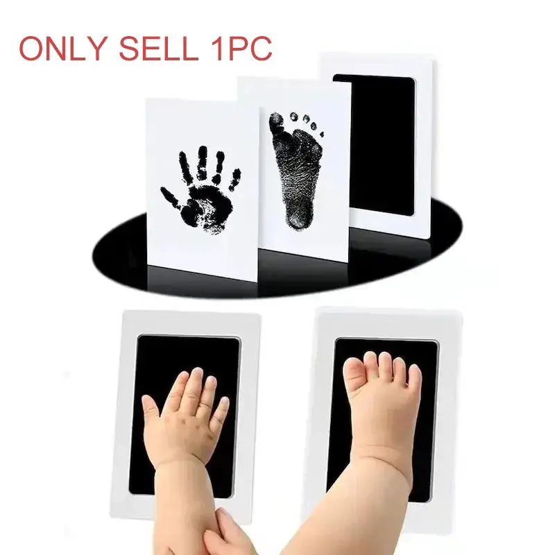 Baby Newborn Hand & Footprint Ink Pad Gift Set , Baby Shower Party Gift, DIY Baby Footprint Kit, Baby Souvenirs, Pets Paws Imprint Kit, Family Memorial Gifts, Valentines Gift for Her