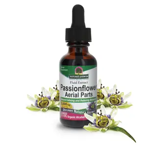 Nature's Answer Passion Flower 1 Fluid Ounce | Super Concentrated | Liquid Herbal Tincture Supplement Drops | Natural Calming Botanical | Non-GMO | Gluten-Free | Single Count