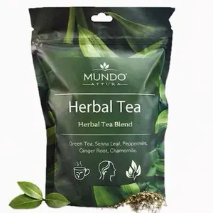 Mundo Natural Herbal Tea Daily Blend Beverage 100% Organic 30 Tea Bags Supports Concentration Digestive System Immune Health