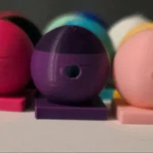 3D Printed 20mm Acrylic Flatback Attachment Bead for Crafting and Jewelry Making