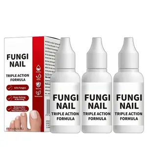 3pcs Toenail Fungus Treatment Extra Strength, Antifungal Solution for Toenail or Fingernail, Triple Action Formula for Remove Fungal, Repair and Renewal Damaged Nails, 0.5 Fl Oz,           Healthcare Therapeutic