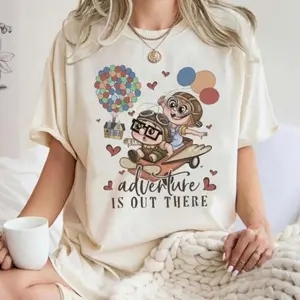 Adventure is Out There T-Shirt, Up Balloon Shirt, Carl And Ellie Shirt, His Carl Her Ellie T-Shirt S39