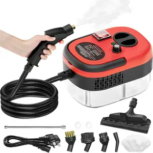 2500W Pressurized Handheld Steam Cleaner, 1.2L Large Water Tank with 6 Attachments. Portable Steamer for,, Kitchen, Bathroom, Tile  Grout Cleaning.
