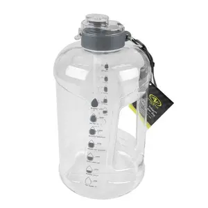 Athletic Works 128 oz Goals Jug with Dual Lid, Black Accent