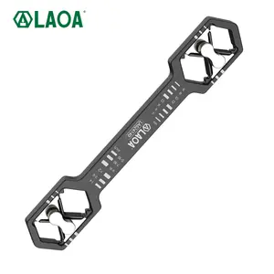 Mini Multifunctional Double-ended Plum Wrench, 1 Count Multi-size Adjustable Wrenches, Alloy Steel High Frequency Hardened Sturdy and Durable Wrench
