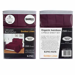 6pc organic bamboo sheet set