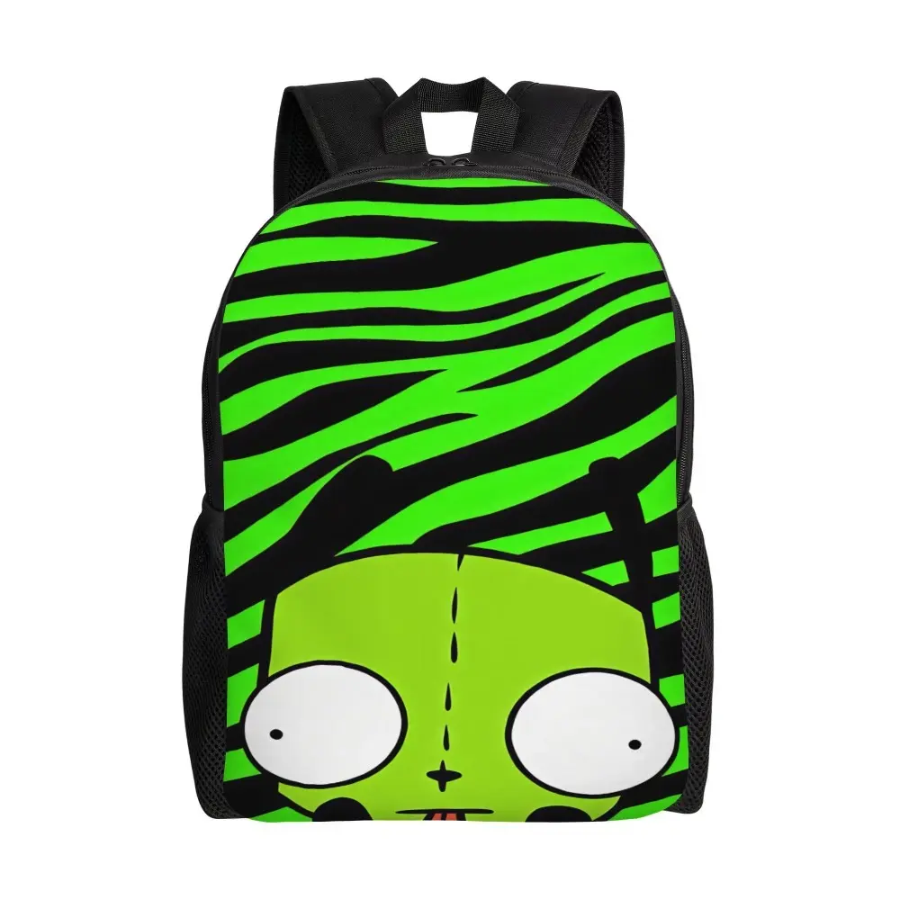 Gir Backpack Invader Zim University Backpacks Unisex Modern High School Bags Custom Soft Rucksack