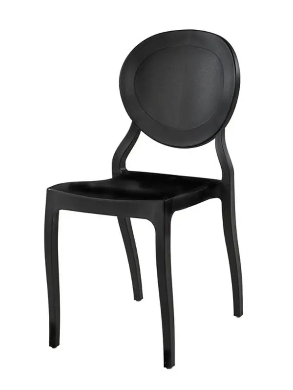 RPP-EMMA-BLK Emma Resin Polypropylene Stackable Event Chair - Black