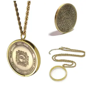 Fifth Pentacle of the Sun Necklace - Clarity & Healing Talisman Pendant with 72 Names of God
