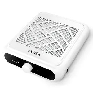 L'UGX Dust Collector for Nails Professional with 2 Reusable Filter, 650 PA Nail Dust Collector Fan Extractor Powerful Suction Vacuum Dust Collector Nail Tech, Perfect for Home Salon Use