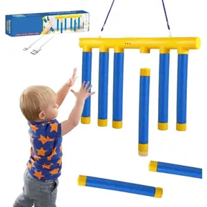 Upgrade Reflex Stick Game, Reflex Challenge Game, Hand Eye Coordination Training Toy, Drop Stick Hand Speed Challenge, Catching Sticks Games, Adjustable Speed Catching Sticks Games