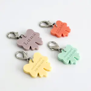 Personalized Silicone Tag Jingle-Free Comfortable & Flexible for Pets Durable Customizable ID Tags Apartment friendly