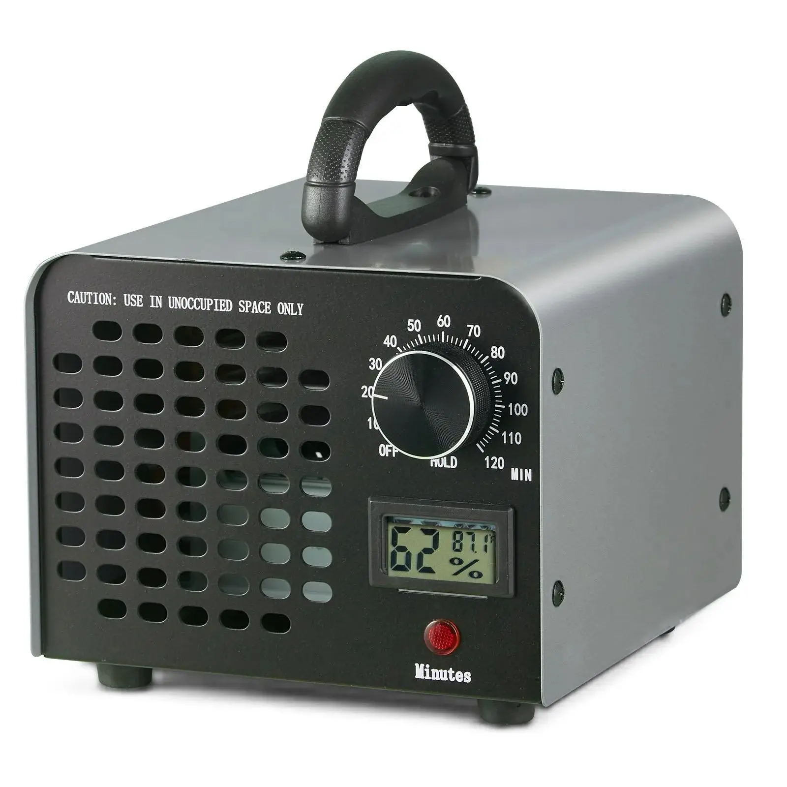 36000mg/h High Capacity Ozone Generator Odor Remover, Commercial Industrial Ozone Machine with 0‑120 Min Timer & Humidity Display, Portable Air Deodorizer Ionizer for Rooms Basements Cars Pet‑Related Odor Treatment