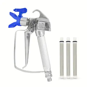 Airless Paint Spray Gun - 3600psi Fast Edge Airless Sprayer，Perfect For Painting Walls, Fences, Cars & Boats - Hand-twist Nozzle Protective Cover, 417 Nozzle & Swivel Joint - Easy To Operate