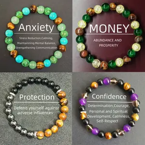 men infinity bracelet for Anxiety Money Protection & Confidence Stress Reduction Calming Abundance Prosperity Bring the protection of natural energy