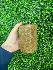 4 Inch By 10 Yards Gold Designer Netting