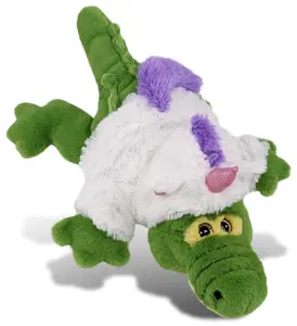 PLUSH UNICORN - SUPER-SOFT PLUSH - GREEN ALLIGATOR SMALL 14"
