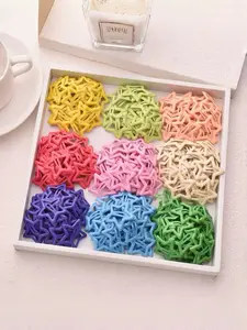 Star-Shaped Hair Clips Set of 10, Trendy Macaron Colors, Perfect for Music Festivals & Daily Use, Adorable Accessories