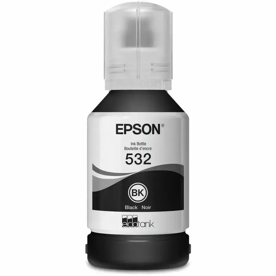 Epson T532 Ink Bottle - Genuine EcoFit Monochrome Ink Refill for EcoTank and WorkForce Printers